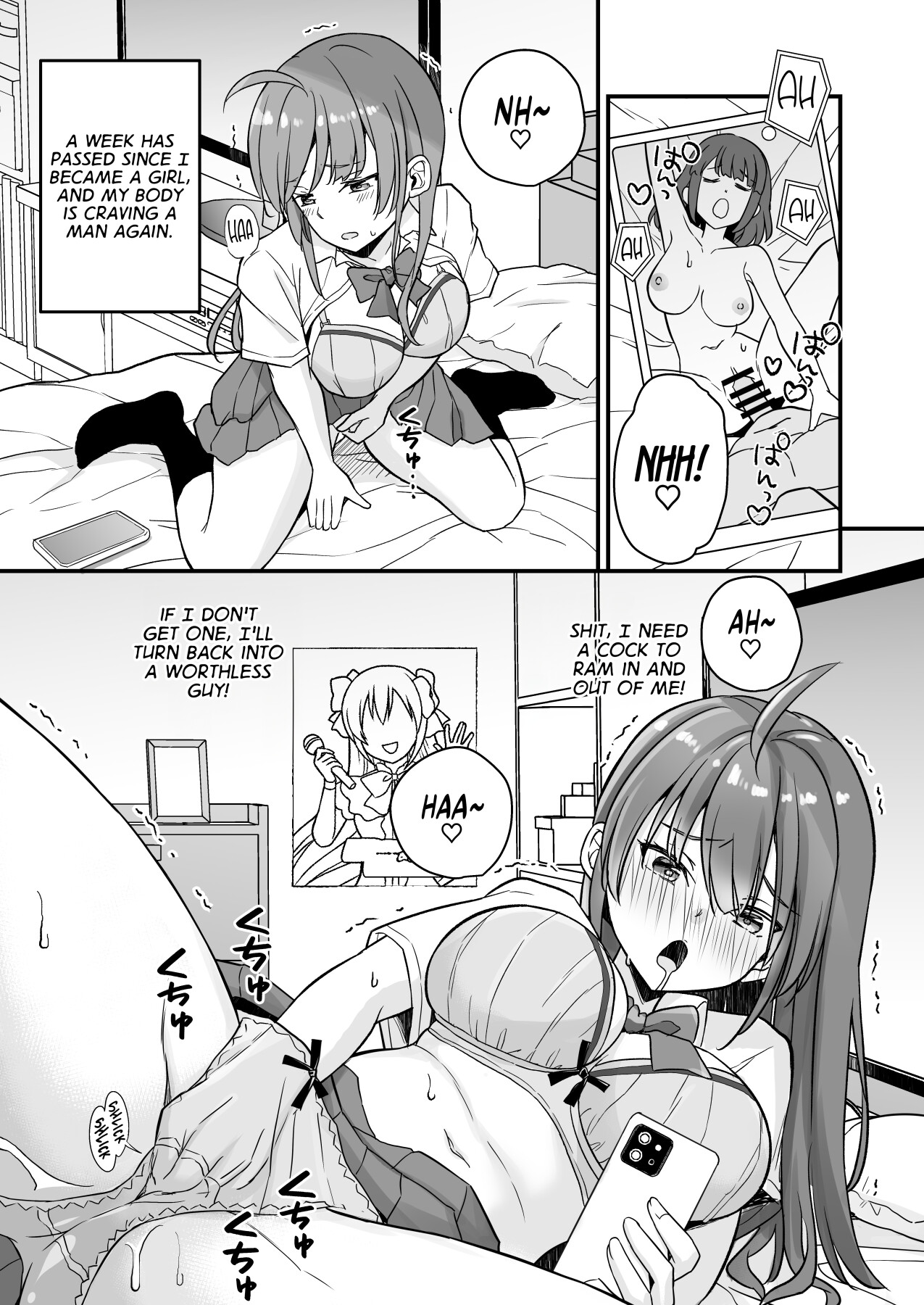 Hentai Manga Comic-The Loser Me Got Turned Into a Girl, so I Tried Having Degenerate Sex With My Teacher-Read-2